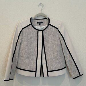 Ann Taylor Black and Cream Jacket